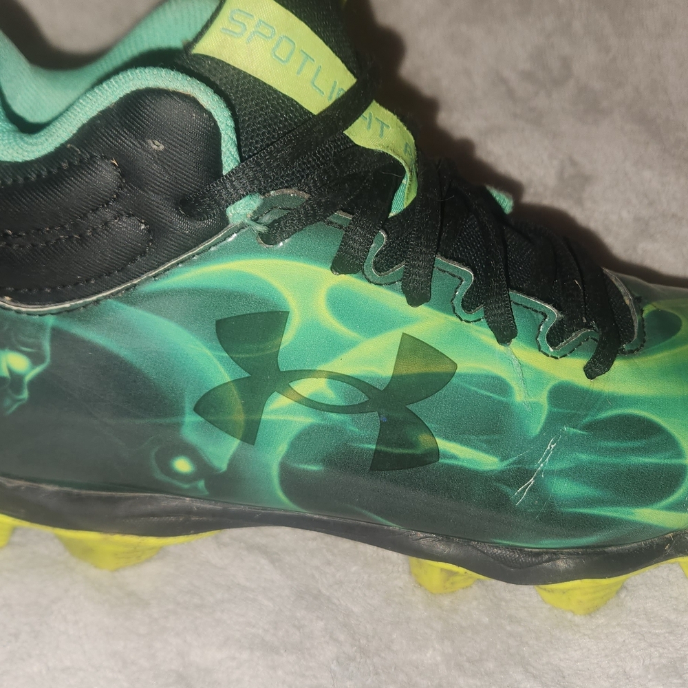Under Armour Kids' Neon Green and Black Sneakers